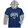 NFL - Boys' Indianapolis Colts Mock-Layer Thermal Hooded Tee