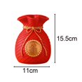 thumbnail image 3 of Florero Creativo, Arreglo Floral Flores Titular Arte Decorativo Bolsa Artesanal Estatua para Decoraciones de Hotel Mesa de Boda Chimenea Bao rojo Macarena florero, 3 of 8