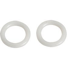 White Plastic Rings for Roman Shades 5/8" 50 Per Pack 