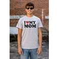 thumbnail image 4 of I Heart My Mom Mother Day Love Plus Size Crewneck Graphic Tee Shirt Brisco Brands 2X, 4 of 5
