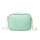 thumbnail image 1 of Bolso pequeño cruzado de cuero PU mini cartera verde aqua, 1 of 8