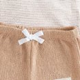 thumbnail image 5 of HCNTES Toddler Baby Boy Clothes 3 6 9 12 18 24 Month 2T 3T Summer Outfit Waffle Knit Contrast Color Sleeveless Tops Elastic Waist Shorts Set Baby Boy Clothes, 5 of 6