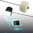 thumbnail image 2 of Felt & Plastic Beaters Head, Fit Bass Drum Pedal Beaters Replacement Antislip, 2 of 11