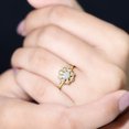 thumbnail image 4 of Rosec Jewels Lab Created Diamond Promise Ring - Flower Engagement Ring - EF-VS Quality, 18K Yellow Gold, US 11.50, 4 of 8