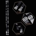 thumbnail image 1 of 3 Pieces Invisible Clear Bra Straps Adjustable Replacement Straps Detachable Non-Slide Strap Non-Slide High Elasticity Belt Women Strapless Accessories, 1 of 9