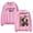 Pink, variant on Reneé Rapp Bite Me Tour 2025 Crewneck Long Sleeve Streetwear Men Women Pullover Sweatshirts