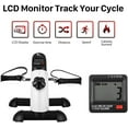 thumbnail image 5 of Himaly Exercise Bike, Under Desk Bike Pedal Exerciser, Portable Mini Trainer Bike with LCD Screen Displays, White, 5 of 9