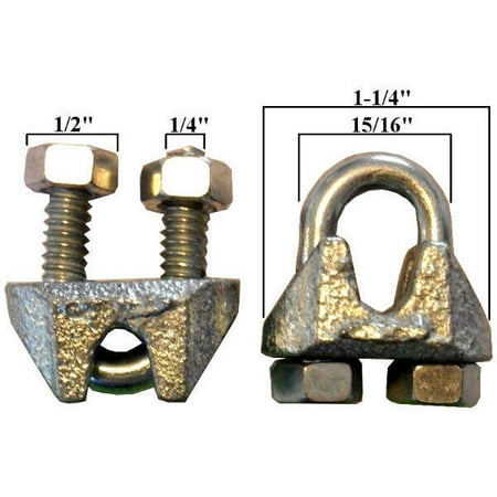 

Jones-Sports 1/4 Cable Clamp 75 PCS