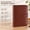 Brown, variant on A6 Notebook Binder Refillable 6 Ring Budget Planner Organizer PU Leather Cover with Magnetic Buckle Glitter Pink