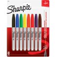thumbnail image 1 of Shiyou-marqueurs Permanents, Pointe Fine, Couleurs Assorties, 8 Unités, 1 of 4