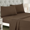 thumbnail image 2 of 9 Piece Comforter Set with Sheets Cal King - Camel Tan & Dark Brown Bedding, 2 of 4