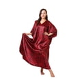 thumbnail image 4 of Up2date Fashion's Three Women's Red-Print Satin Caftans / Kaftans Value Pack #23, 4 of 4