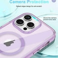 thumbnail image 6 of Dteck Magnetic Designed for iPhone 14 Pro Case, Compatible with MagSafe Built-in Touch Sensitive Anti-Scratch Screen Protector Cover for iPhone 14 Pro,Lightpurple, 6 of 8