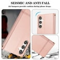 thumbnail image 6 of Dteck for Samsung Galaxy A14 5G Case with Shoulder/Wrist Strap,Magnetic Leather Case Card Slots Wallet with Mirror Shockproof TPU Kickstand Cover for Galaxy A14 5G,Rosegold, 6 of 8