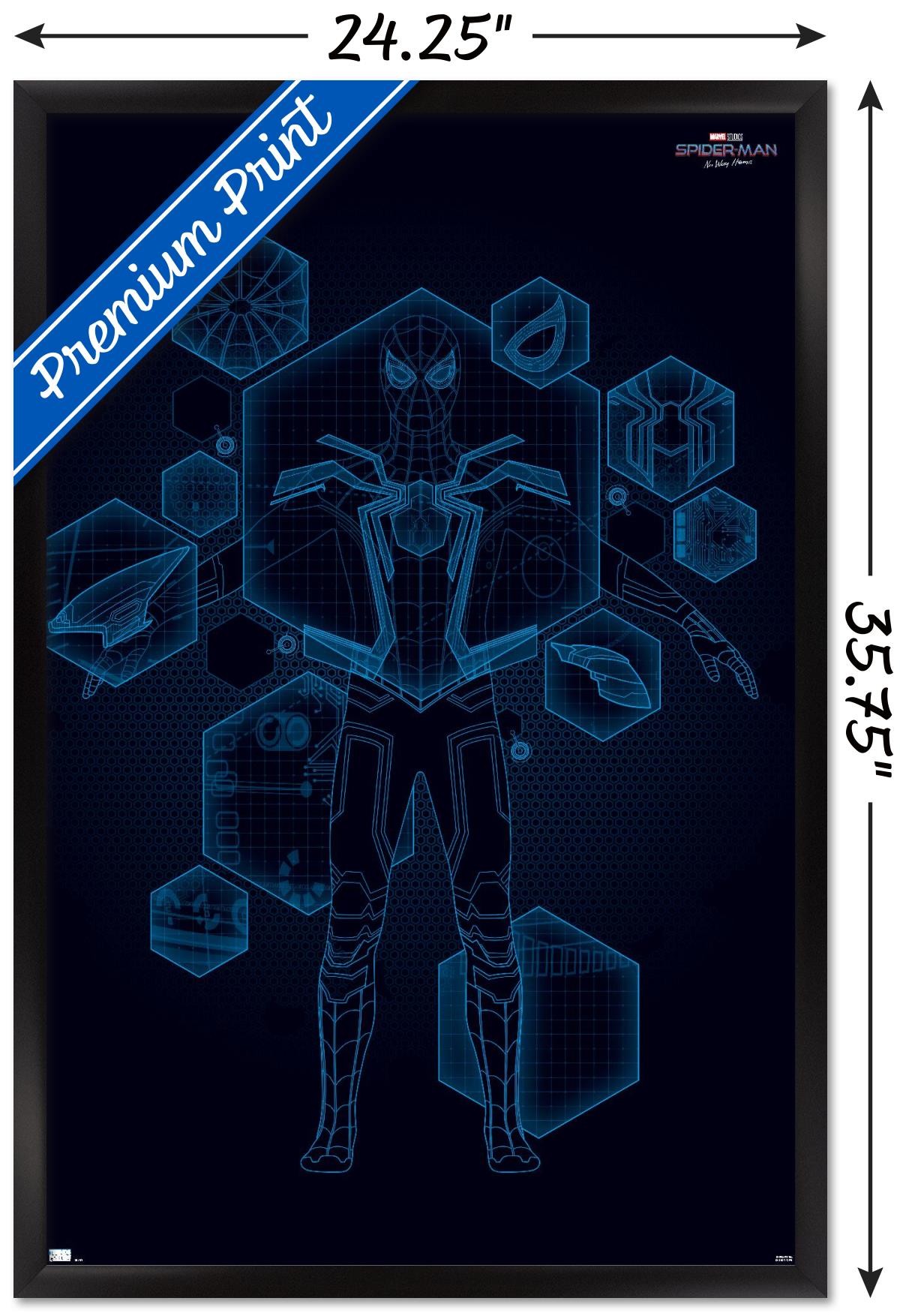 Marvel Spider-Man: No Way Home - Tech Wall Poster, 22.375" x 34" Framed
