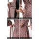 thumbnail image 5 of Vestido largo vintage cruzado de manga larga con estampado floral y escote en V para mujer con cinturón, 5 of 7