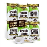 Organic Coffee Enema Coffee Gold Coffee Enema Organic by S A Wilson Enema Coffee 6- Pack with Kinara Coffee Scoop