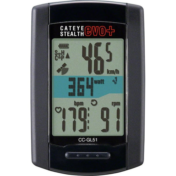 CatEye Stealth EVO Plus GPS Cycling Computer CCGL51 Black Walmart