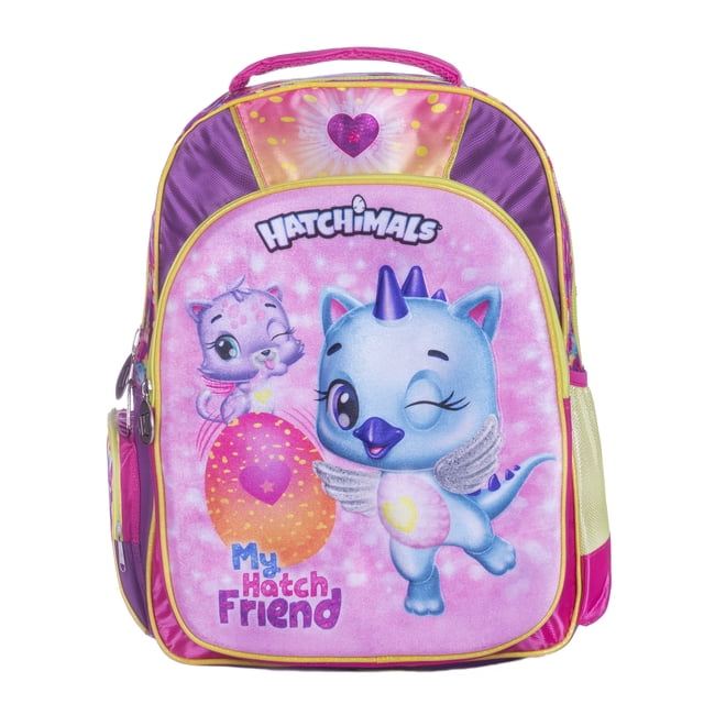 Mochila Hatchimals Hatch Friend Primaria Atm Morada