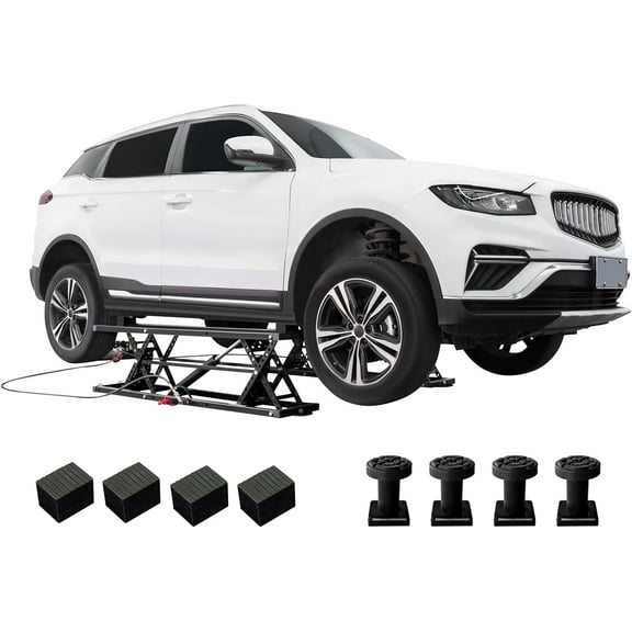 LUXOAK Portable Car Lift, Capable of Lifting 5000 LBS Quick Jack with a Maximum Height of 26", Car Lifts for Workshop and Home Garage, Black