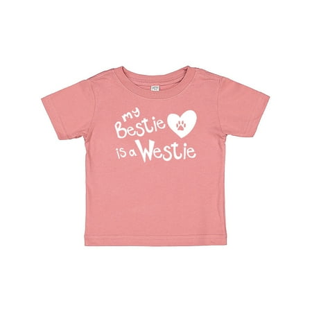 

Inktastic Bestie Westie Gift Baby Boy or Baby Girl T-Shirt