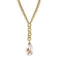 thumbnail image 3 of 2028 Jewelry Light Topaz Color Crystal Pearshape Briolette Y-Necklace For Women 16" + 3" Extender, 3 of 4