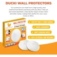 thumbnail image 5 of Ducki Wall Protectors - 2 Pack White - Self Adhesive, Reusable Solution for Stopping Wall Damage & Noise from Doors, Refrigerators & More in Your Home or Office - Durable, Shock Absorbent & Discreet, 5 of 7