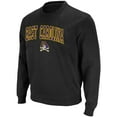 thumbnail image 2 of Men's Colosseum Black ECU Pirates Arch & Logo Tackle Twill Pullover Sweatshirt, 2 of 3