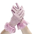 thumbnail image 3 of COMVALUE Lace Gloves for Wedding Tea Party, Evening Gloves for Women Pink One Size, 3 of 4