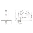 thumbnail image 5 of Robinet de Cuisine Extractible, Robinet de Lavabo à une Poignée avec Pulvérisateur Rétractable et Rotation à 360 Degrés, 5 of 5