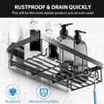 Adhesive Shower Caddy Organizer Shelves Rack - 5 Pack Corner Bathroom ...