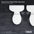 thumbnail image 3 of Kohler 7673-0 Sièges de Toilette, Blanc, 3 of 4