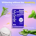 thumbnail image 3 of MySmile Purple Teeth Whitening Strips for Teeth Sensitive, Hydroxyapatite-Infused, Enamel Safe & Non-Slip White Strips, Residue-Free, Teeth Stains Remover Whitening kit, Natural Formula, 28pcs, Mint, 3 of 9