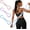 Blue-25bl, variant on Figure 8 Resistance Band, Silicone Resistance Band with Massage Grip, Portable Fullbody Yoga Pulling Rope