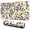 Pioneer Flower Floral-2, variant on Long Mouse Pads for Desk,Pioneer Flower Floral Print Pattern Desk Mats on Top Of Desks, Desk Mouse Pad Extra Large with 3mm Non-Slip Base and Stitched Edge for Gaming,Office,Work,Home 31.5"x11.8"