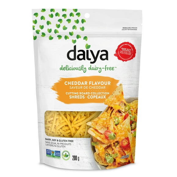 Daiya saveur de cheddar copeaux sans produits laitiers 200g