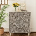 thumbnail image 7 of FOROUTIA Vintage Accent Cabinet with Adjustable Shelves,Sideboard Buffet Cabinet for Kitchen,Living Room, 7 of 7