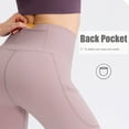 thumbnail image 3 of Women Yoga Legging Capris with Pockets Quick Dry High Waist, 3 of 8