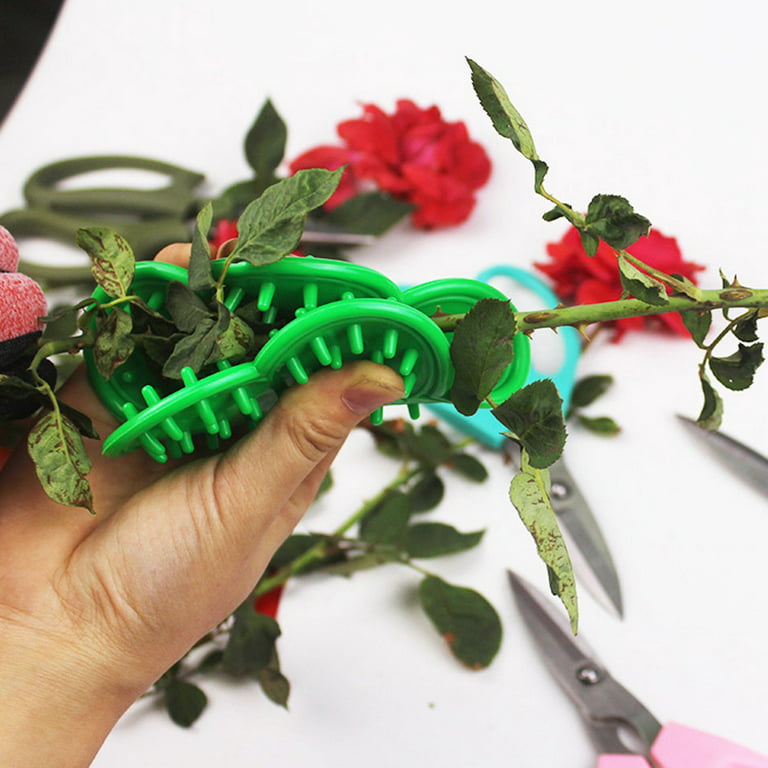 Red Metal Floral Rose Thorn Stripper Stem Leaf Cut Tool, 5.6 x 1 inch, 1  Set - BBJ Wraps – BBJ WRAPS