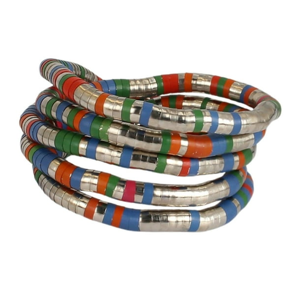 Diseño exagerado hueso cadena europea y borde Bendable joyería de las mujeres Casual forma apilamiento estilo pulsera
