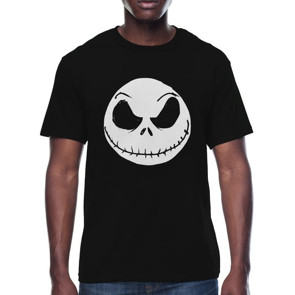 The Nightmare Before Christmas, Men's & Big Men's Graphic T-Shirt, Big Face Jack, Sizes S-3XL