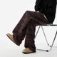 thumbnail image 4 of Pantalones de hombre de longitud completa con estampado de punto Zang-zang, bolsillos con cordón ajustable, cintura elástica, pantalones de pierna recta, pantalones de poliéster para hombre, 4 of 8