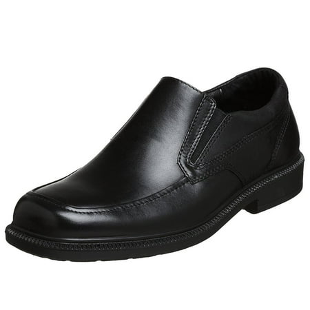 Hush Puppies Leverage Mens Black Leather Loafers