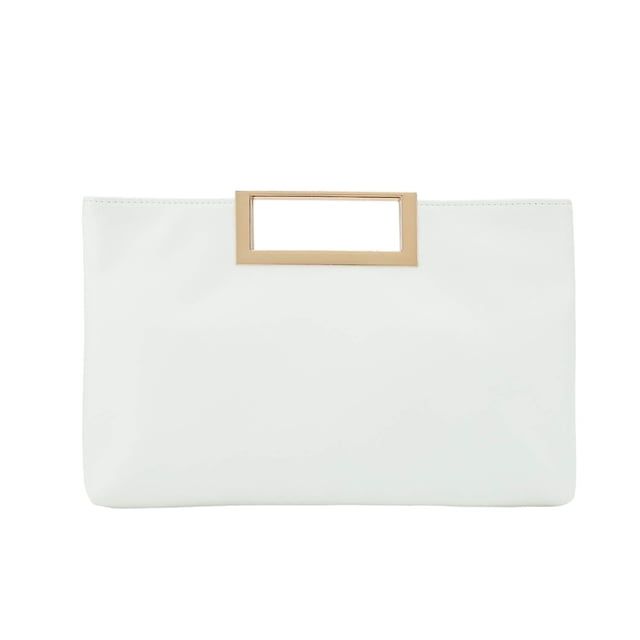 Bolso de mano CHARMING TAILOR Fashion de piel sintética para mujer, blanco
