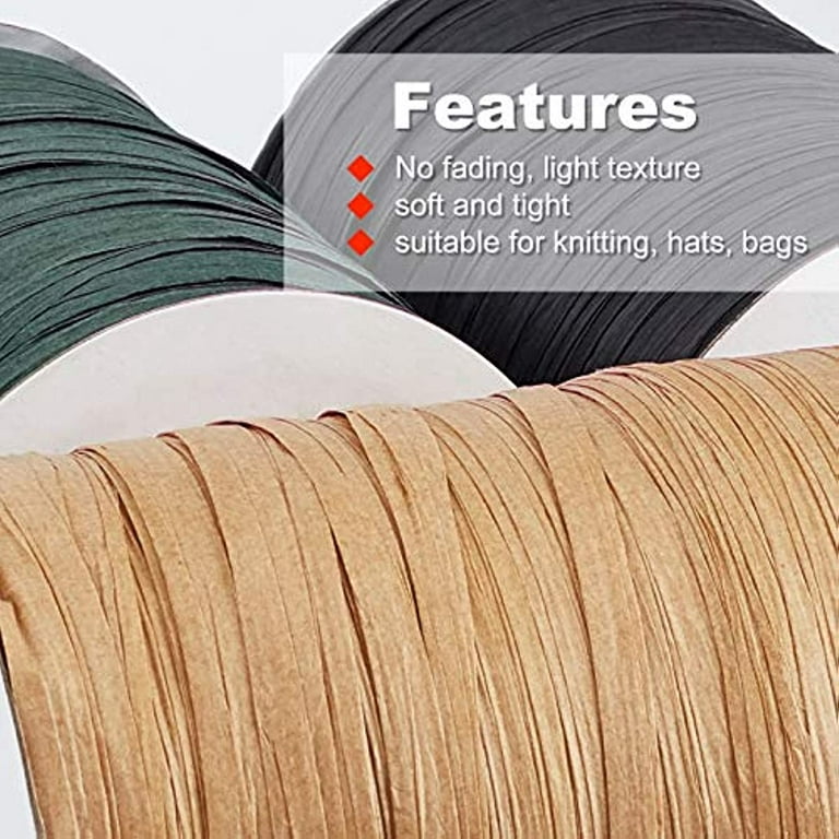 Raffia Paper Craft Rope Packing Rope 16.4 Yards Handmade Twisted Paper  Craft String/Cord/Rope Coffee