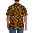 thumbnail image 3 of Fotbe Colorful Pineapple Camisa Estampada de Manga Corta para Hombre, Casual de Verano, Estilo Playero, Sin Arrugas-X-Large, 3 of 5