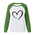 thumbnail image 3 of Cameland Hauts pour Femmes Mode Automne Manches Longues Chandails en Molleton Imprimé Cœur Col Rond Pull Décontracté Blouses, 3 of 3