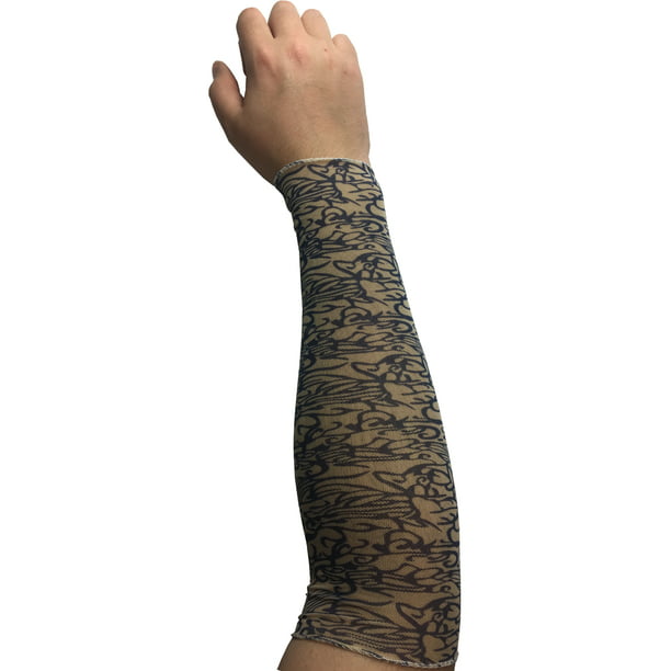 BlockBuster Costumes Mens Womens Clouds And Waves Costume Arm Sleeve Tattoo  XL 