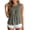 Gray, variant on Womens Sleeveless Tiered Ruffle Tank Tops- Crew Neck Summer Relaxed Fit Ribbed Knit Casual Cute Babydoll Tops White Size S