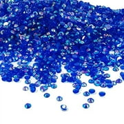4000pcs 3mm Resin Rhinestone Multi-Color Flatback Jelly Resin Rhinestones Bling Glitter Diamond Sparkly Stone for Makeup, Mugs, Tumblers, Craft Decoration (Dark Blue)